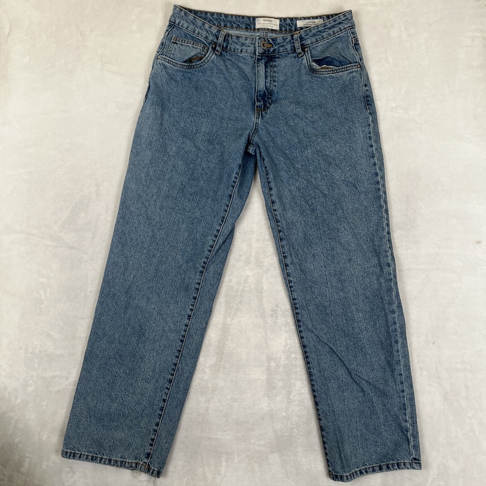 Cotton On Low Rise Straight Jeans Womens 10 Blue Medium Wash Denim Pants